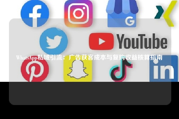 WhatsApp私域引流：广告获客成本与复购收益核算指南